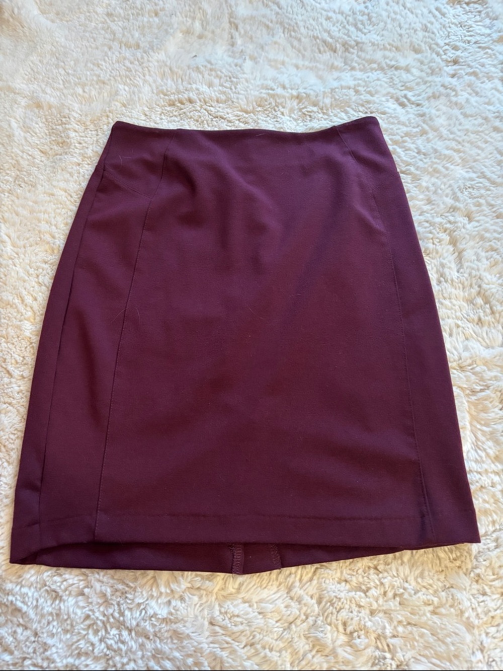 New York & Company Burgundy Pencil Skirt